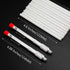 Mudder 2 Pieces Soapstone Pencil Holders Round Soapstone Marker Chalk Pencil with 12 Pieces Refills for Welding Tools and Markers Removable Markin...