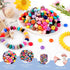 300Pcs 12mm Silicone Lentil Beads, Silicone Spacer Beads for Necklace Bracelet Keychain Pens Craft(White)...