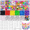 2080PCS letter Clay Beads for Bracelets keychain making kit, letter bedas Fruit Flower Clay Beads Charms Kit with Accessories DIY Crafts for women...