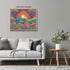 Posterizer 1 pcs- psychedelic funky hippie colorful landscap 6-Abstract & Modern Art-Fantasy & Fiction Art- Living Room Bedroom Decor- unframed wa...