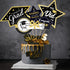 Black and Gold Graduation Decorations Set of 24 Class of 2025 Table Decor Congrats Grad Party Centerpiece Sticks Table Toppers Graduation Party Su...