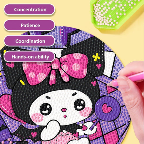 LOVKIDS Diamond Painting Kit for Kids, Diamond Art Activity with 5D Gem, Large 7.8 Inches DIY Arts and Crafts Gifts for Kids Age 6, 7, 8, 9, 10, 1...