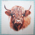 Fabric Panel 14"x14" Highland Cow 100% Cotton Quilting Panel Square AM465...