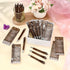 18 Sets Rustic Bridal Shower Wedding Favors Bulk Bamboo Pens with Thank You Retro Bookmarks Ballpoint Pen Happily Ever After Guest Book Pens for W...