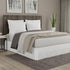 TodaysHome - TOH25014WHIT03 Microfiber Classic Tailored Styling Bed Skirt Dust Ruffle, Queen, White...