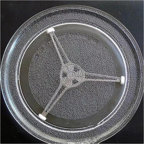 9.6 Inch Microwave Turnpiece Holder,Rotating Ring Roller,Glass Plate Tray Support Holder,Triple Arm Microwave Oven Turntable Ring Rotating Ring Ro...