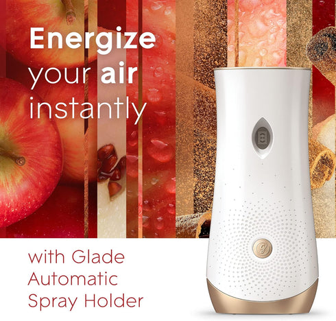 Glade Automatic Spray Refill, Air Freshener for Home and Bathroom, Apple Cinnamon, 6.2 Oz...