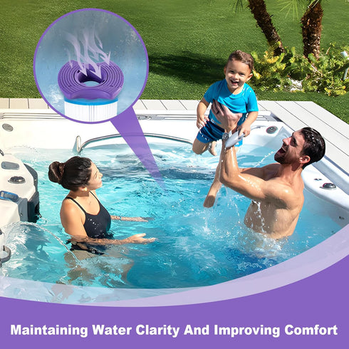 01512-261 Spa Cartridge, Hot Tub Mineral Cartridge, Spa Filter Cartridge Kit Stain and Scale Control for Hot Tub, Keep Your Spring Hot Tub Water F...