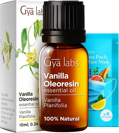 Gya Labs Vanilla Essential Oil for Skin - 0.34 Fl Oz - Vanilla Oil for Diffuser, Body & Candle Making Scent - Long Lasting Perfume...