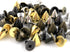100 Sets 9MM Mixed Color Spikes and Studs Metal Bullet Cone Spikes Screw Back Leather Craft Rapid Rivet Screws Punk Studs and Spikes for Clothing ...