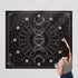 Space Tapestry Wall Hanging Sun Moon Stars Space Psychedelic Tapestries Wall Tapestry for Bedroom Aesthetic Home Wall Dorm Décor...
