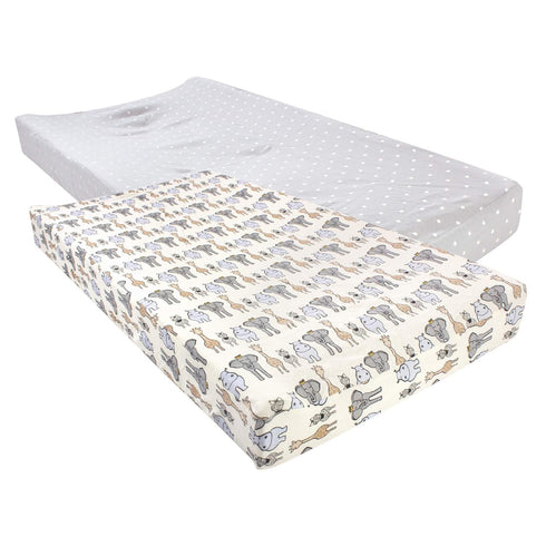 Hudson Baby Unisex Baby Cotton Changing Pad Cover, Royal Safari, One Size...