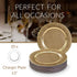 Elegant Disposable Charger Plates For Party - 13” (10 Piece) , Perfect for Celebrations & Events, Gold...