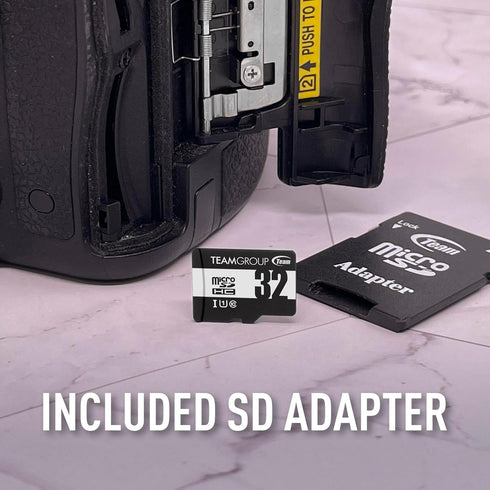 TEAMGROUP Micro 32GB x 5 Pack UHS-I U1 Class 10 SDHC SDXC Read Speed up to 100MB/s High Speed Flash Meomry Card with Adapter for Camera, Surveilla...