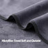 Microfiber Gym Towels Bigger Size Super Soft for Exercise Fitness, Sports, Workout, 380-GSM 15-Inch x 31-Inch Quick-Drying Towels (Teal-Pink-Grey,...