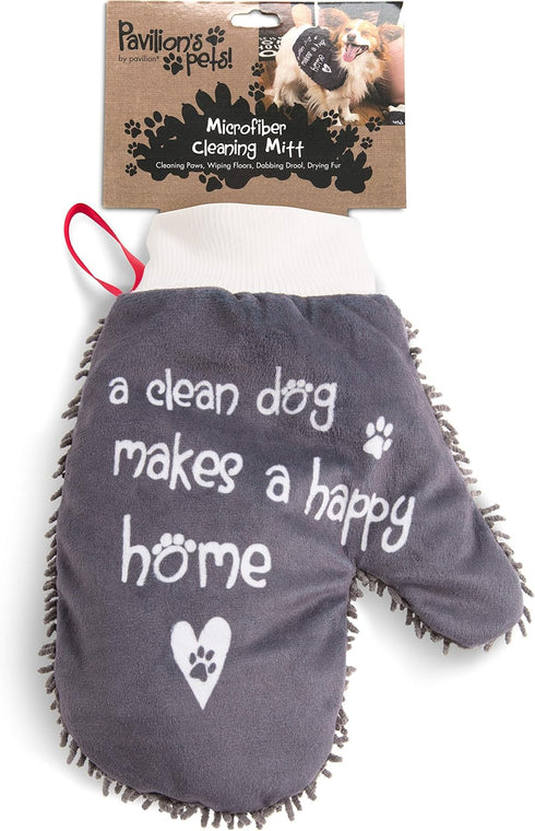 Pavilion Gift Company Paw Microfiber Dog-Cleaning Mitt...