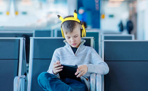 eKids Pokemon Kids Bluetooth Headphones, Wireless Headphones with Microphone Includes Aux Cord, Volume Reduced Kids Foldable Headphones for School...