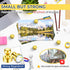 VNDUEEY 20 Pcs Refrigerator Magnets, Gold Metal Push Pin Magnets, Small Strong Magnets for Whiteboard, Fridge Magnets, Office Magnets, Classroom M...