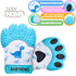 ® Teething Mitten | The Original Teething Paw | Safe Silicone Teething Toy or Teething Ring Provides Self-Soothing Teething Relief | Dino Blue Tee...