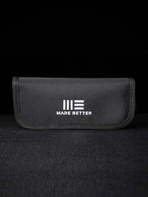Nylon Utility Knife Pouch - Compatible with 2 Knives for Carrying Folding Pocket Knives and Accessories - Includes A Polishing Cloth and Stickers ...
