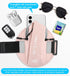 HiRui Universal Sports Armband Comfort Running Armband and Wristband Cell Phone Holder for Exercise Workout, Compatible with iPhone 15/14/Plus/Pro...