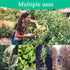 Garden Hoe All-Steel Hardened Hollow Hoe, Sharp Durable Garden Weeding Tools, Garden Edger Weeder Portable Household Vegetable Garden Shovel for B...