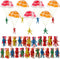 OJYUDD 50 PCS Parachute Toy,Mini Paratroopers Army Parachute Flying Throwing Outside Toys,Tangle Free Throwing Toy Parachute for Toddlers,Party Fa...