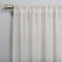 No. 918 Genevieve 2-pack 2-pack Linen Weave Sheer Semi-Sheer Grommet Curtain Panel Pair, 50" x 96", Cream...