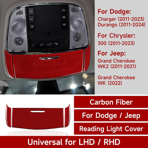 Car Reading Light Decals for 2011-2020 Dodge Durango Charger Chrysler 300 / Compatible with Jeep Grand 2011-2021 Cherokee WK2 Accessories Stickers...