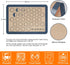Macaron Silicone Baking Mat Set 2 Half Sheet Grey Non-Stick Reusable Baking Mats Food Grade Silicone Cookie Sheet Bakeware Mat for Oven Macarons M...