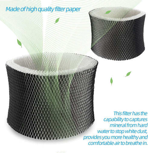 ANTOBLE 2 Pack Humidifier Filter for Holmes HWF64 HWF64CS, Model HM1730, HM1745, HM1746, HM1750, HM2200 - Filter B