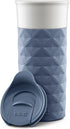 Ello Ogden BPA-Free Ceramic Travel Mug with Lid, Evening Blue, 16 oz...