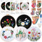 FEPITO 5 Sets Embroidery Starter Kit with Pattern and Instructions Cross Stitch Kit Including 5 Pcs Embroidery Clothes with Floral Pattern, 2 Pcs ...