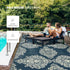 wikiwiki Outdoor Rug, 5x8ft Waterproof Reversible Mat Indoor Outdoor Rugs Carpet, Small Area Rug Plastic Straw Rug for Patio Deck Balcony Pool RV ...