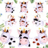 Stuffed Cows, 12 Pieces Assorted Toy Figures, Plush Animals for Holiday Back to School Party Favors, 3.2 x 3 Inch...