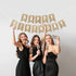 Pre-strung Happy Birthday Banner - No DIY - Gold Glitter Birthday Party Banner - Pre-strung Garland on 6 ft Strands - Gold Bday Party Decorations ...