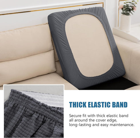 Water Repellent Sofa Cushion Slipcovers, Stretch Sofa Seat Cushion Cover, Furniture Protector Slipcovers RV Seat Cover for Living Room (Loveseat C...