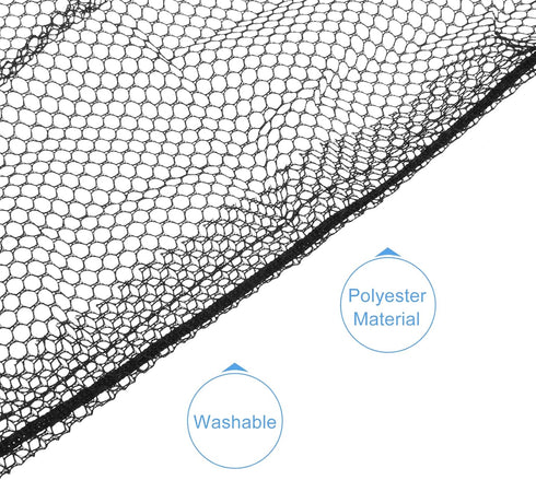 MECCANIXITY Mesh Electric Fan Dust Cover 19.7 Inch Protection Cover Washable Dustproof Finger Protector Net, Black...