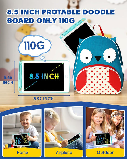 bravokids Kids Toys LCD Writing Tablet for Kids, 8.5 Inch Colorful Doodle Board Drawing Tablet Pad Erasable, Toddler Learning Toys Birthday for Bo...