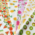 7pcs 18" x 22" Cotton Fabric Different Patterns Fruit Printed Design Patchwork Quilting Fabric Bundles for DIY Sewing Crafts...