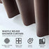 Waffle Weave Shower Curtain With Liner Sets - Modern shower curtain for Bathroom With Mesh Top Window - Premium Quality Fabric Snap S??ower Cur??a...
