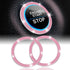 LivTee 2 PCS Crystal Double Rhinestone Car Engine Start Stop Decoration Ring, Bling Car Interior Accessories for Women, Push to Start Button Cover...