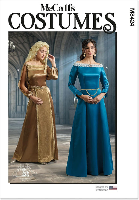 McCall's Misses' Fantasy Dress Costume Sewing Pattern Kit, Design Code M8424, 18-20-22-24-26, Multicolor...