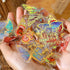 Aromoty Fairy Gold foil Holographic Stickers Set 120Pcs 4 Themes Resin Transparent Butterfly Flowers Floral Sticker Aesthetics Journaling Stickers...