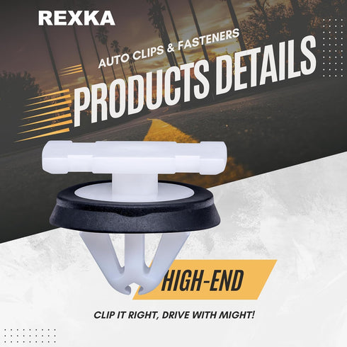 Rexka 30pcs Fender Flare Rocker Panel Moulding Clip 11547581 for GM Chevrolet Buick Cadillac GMC CT6 XT5 XTS Cruze Equinox Impala Silverado Traver...