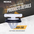 Rexka 30pcs Fender Flare Rocker Panel Moulding Clip 11547581 for GM Chevrolet Buick Cadillac GMC CT6 XT5 XTS Cruze Equinox Impala Silverado Traver...