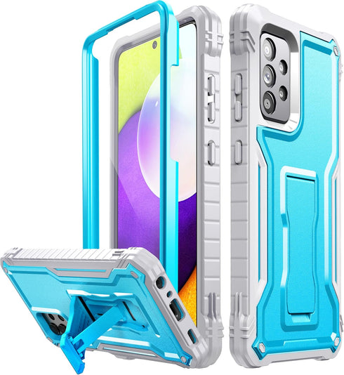 FITO for Samsung A52 Case Built in Screen Protector, Dual Layer Shockproof Heavy Duty Case with Kickstand Compatible with Samsung Galaxy A52 Phone...