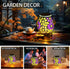 Mosaic Solar Lights Outdoor Lanterns, Decorative Mosaic Glass Solar Lamps Outdoor Waterproof, Hanging Lanterns Solar Night Lights for Garden,Patio...