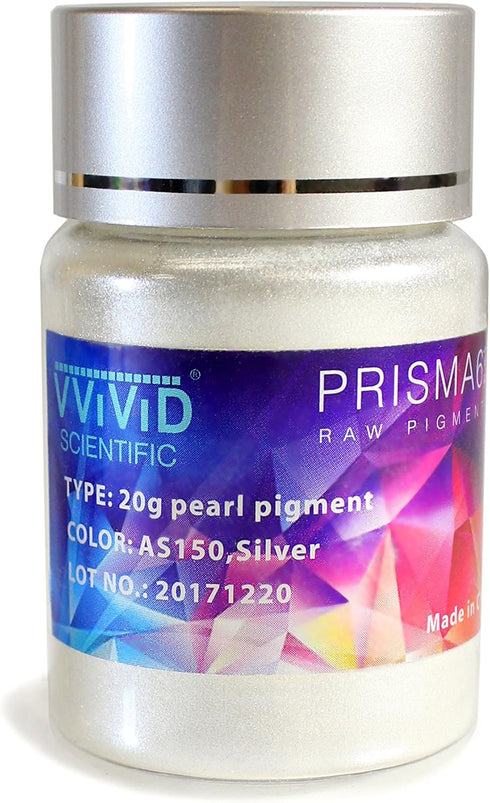 VViViD Prisma65 Raw Pigment Metallic Pearl Silver Powder 20g...