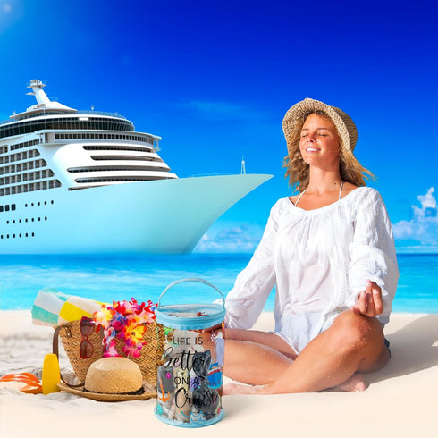 Y1tvei Clear Beach Cruise Lotion Toiletry Bag Gift Sunscreen Travel Makeup Case Waterproof PVC Cosmetic Bag Hawaiian Portable Survival Organizer P...